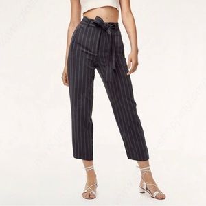 Wilfred Aritzia gray stripe jallade pants size 00